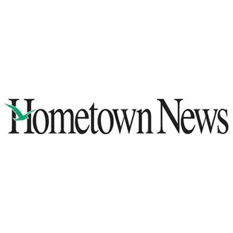 Hometown News logo on black background